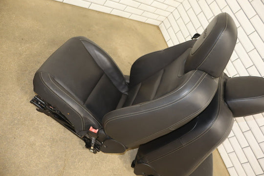 2010 - 2015 Chevrolet Camaro SS Convertible Leather Seats Set Black Heated