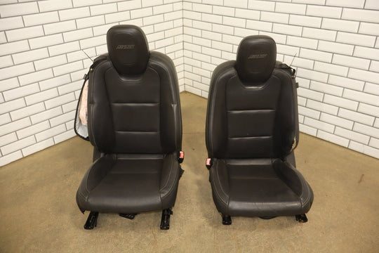 2010 - 2015 Chevrolet Camaro SS Convertible Leather Seats Set Black Heated