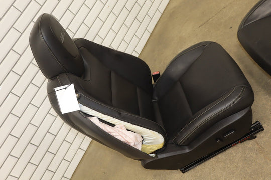 2010 - 2015 Chevrolet Camaro SS Convertible Leather Seats Set Black Heated