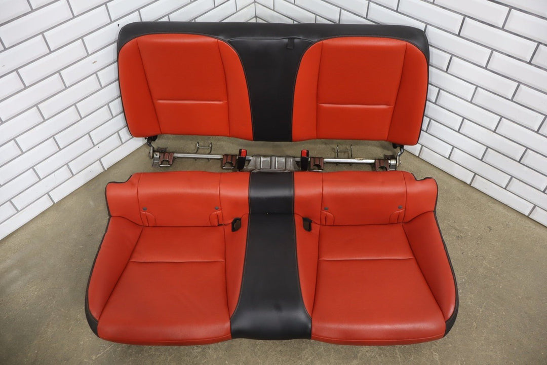 2010 - 2015 Chevrolet Camaro SS Coupe Orange Leather Seat Set with Console