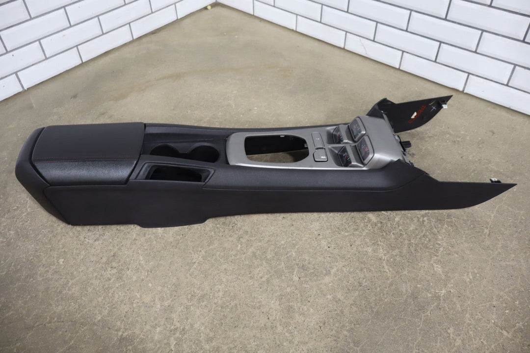 2010 - 2015 Chevrolet Camaro SS Coupe Orange Leather Seat Set with Console