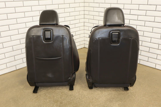 2010 - 2015 Chevrolet Camaro SS Coupe Orange Leather Seat Set with Console