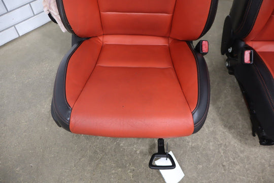 2010 - 2015 Chevrolet Camaro SS Coupe Orange Leather Seat Set with Console