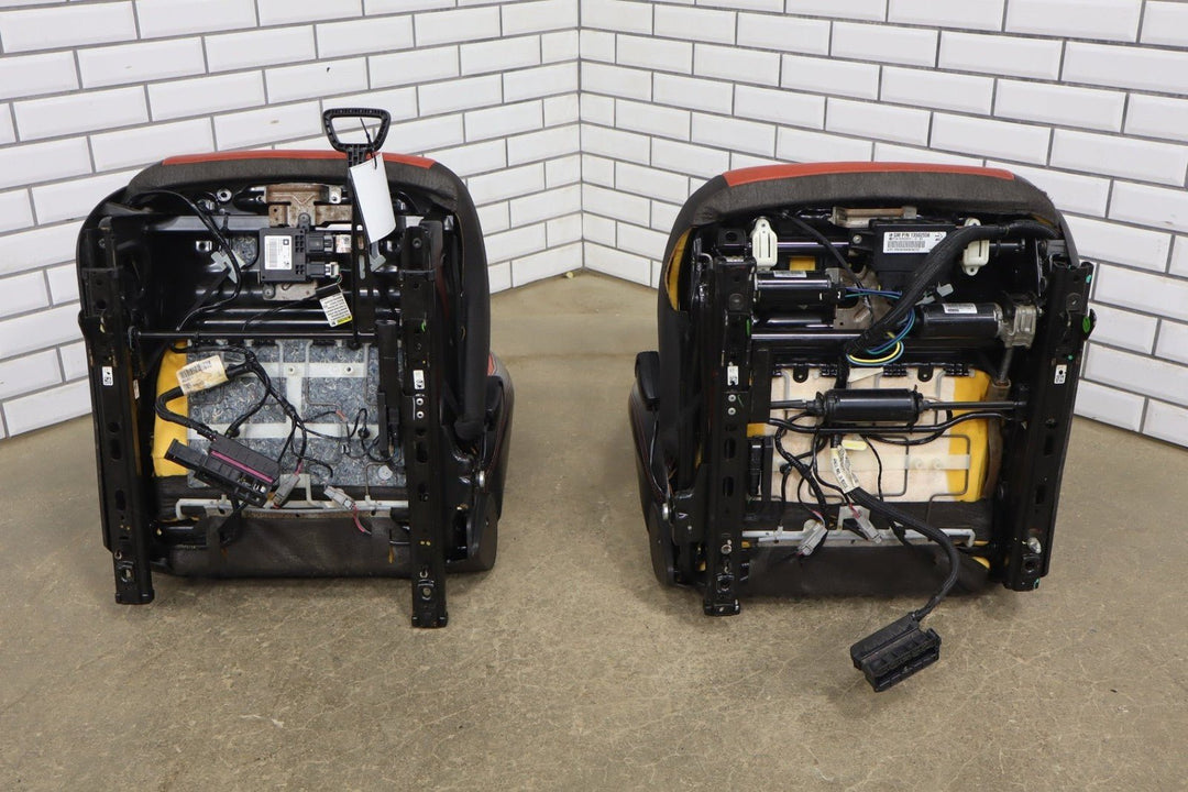 2010 - 2015 Chevrolet Camaro SS Coupe Orange Leather Seat Set with Console