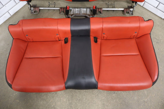 2010 - 2015 Chevrolet Camaro SS Coupe Orange Leather Seat Set with Console