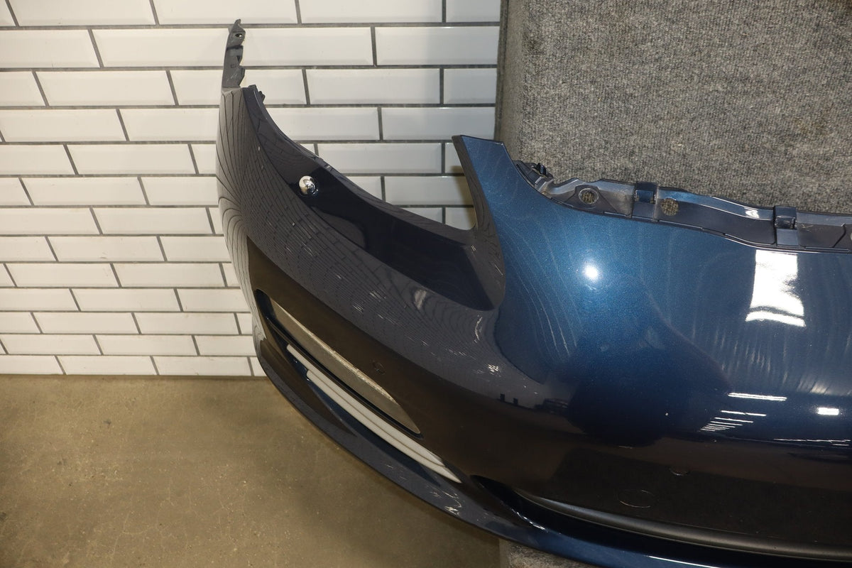 2010-2016 Porsche Panamera 970 Loaded Front Bumper w/Lights Dark Blue Metallic