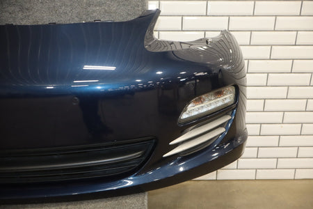 2010-2016 Porsche Panamera 970 Loaded Front Bumper w/Lights Dark Blue Metallic