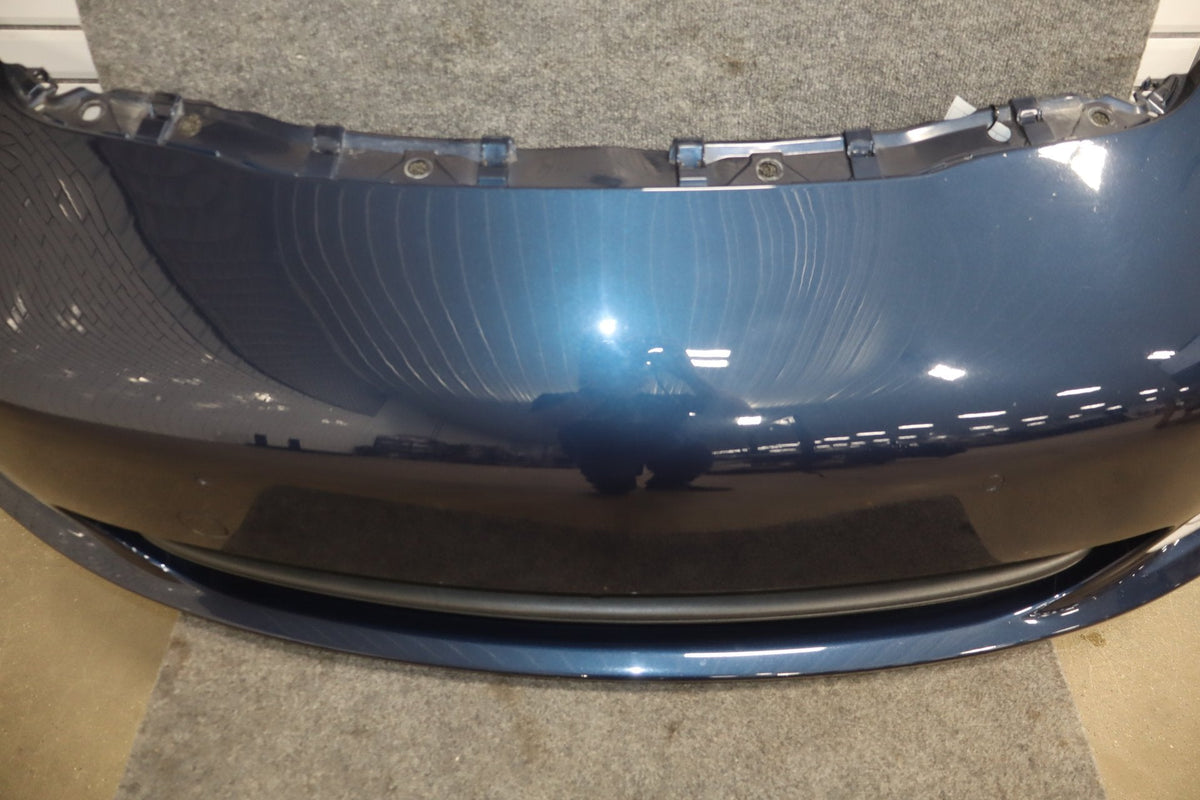 2010-2016 Porsche Panamera 970 Loaded Front Bumper w/Lights Dark Blue Metallic