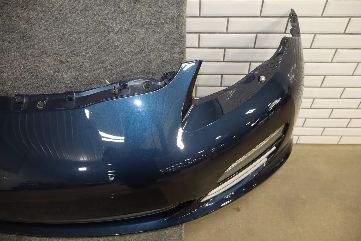 2010-2016 Porsche Panamera 970 Loaded Front Bumper w/Lights Dark Blue Metallic