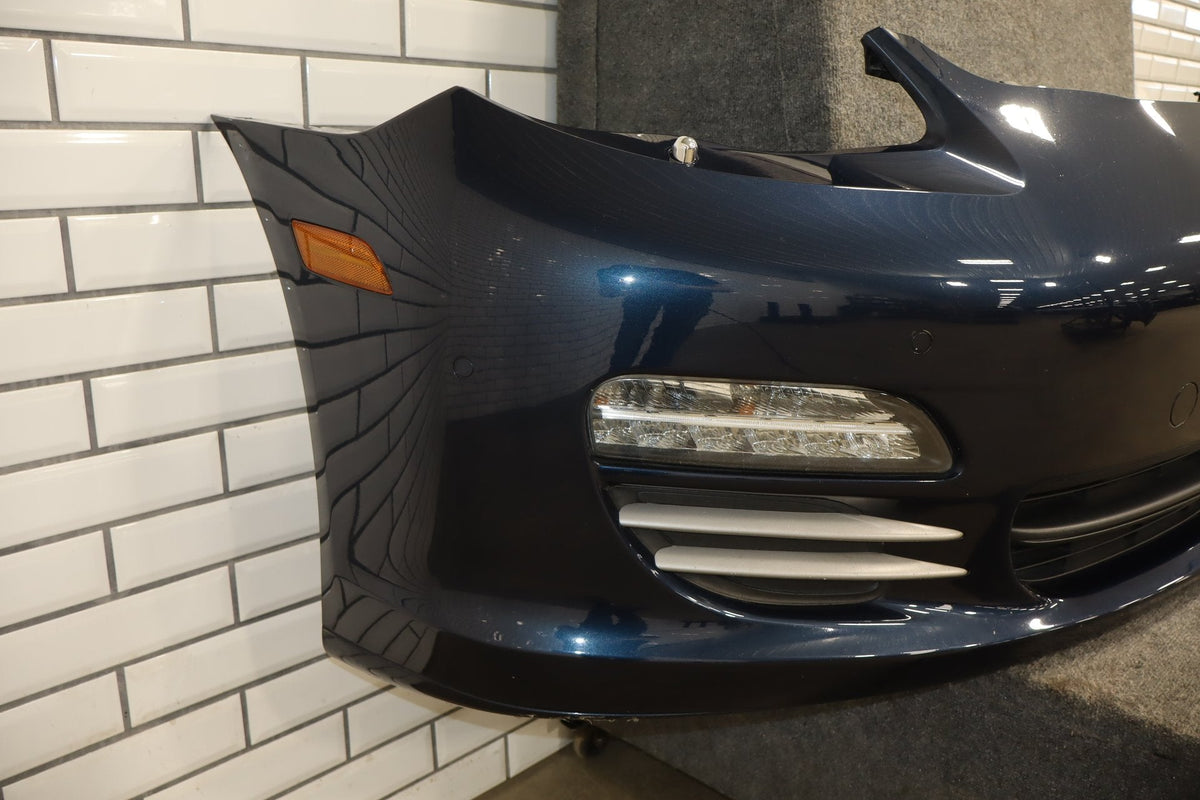 2010-2016 Porsche Panamera 970 Loaded Front Bumper w/Lights Dark Blue Metallic