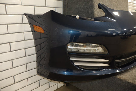 2010-2016 Porsche Panamera 970 Loaded Front Bumper w/Lights Dark Blue Metallic