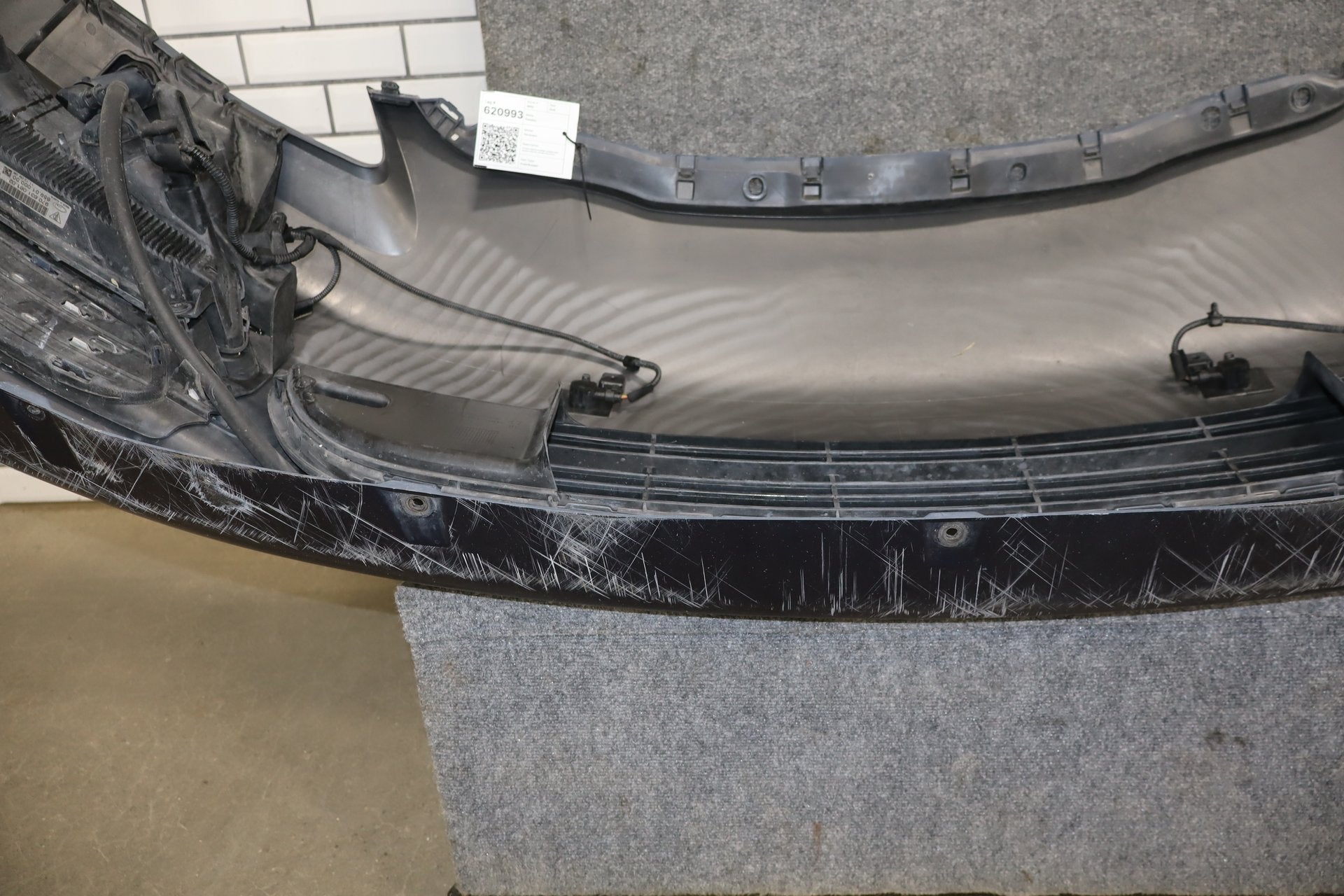 2010-2016 Porsche Panamera 970 Loaded Front Bumper w/Lights Dark Blue Metallic