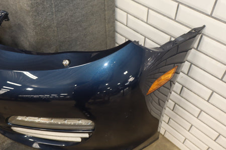 2010-2016 Porsche Panamera 970 Loaded Front Bumper w/Lights Dark Blue Metallic