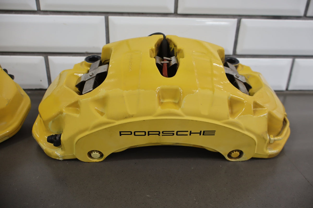 2010-2016 Porsche Panamera Carbon Ceramic Brake Set Calipers/Rotors OEM Tested