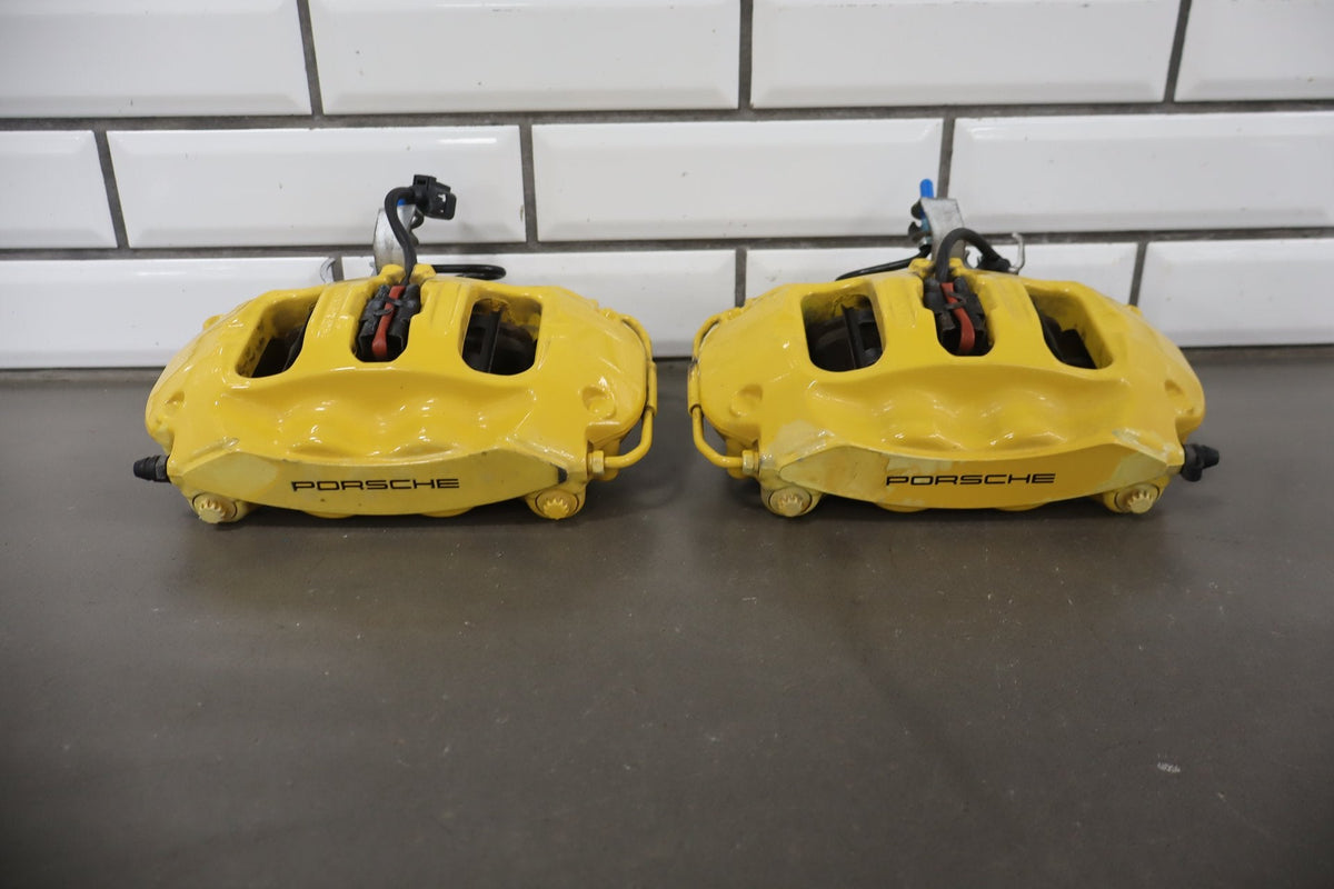 2010-2016 Porsche Panamera Carbon Ceramic Brake Set Calipers/Rotors OEM Tested