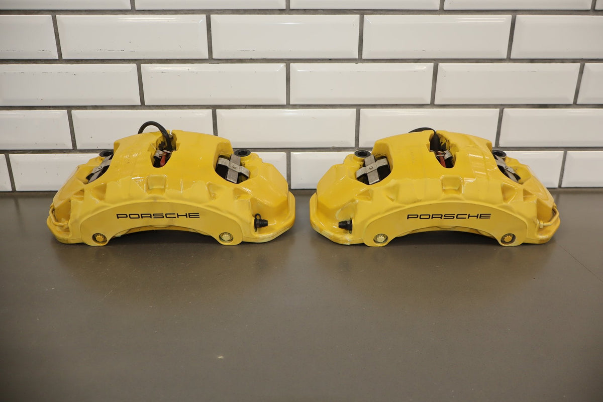 2010-2016 Porsche Panamera Carbon Ceramic Brake Set Calipers/Rotors OEM Tested