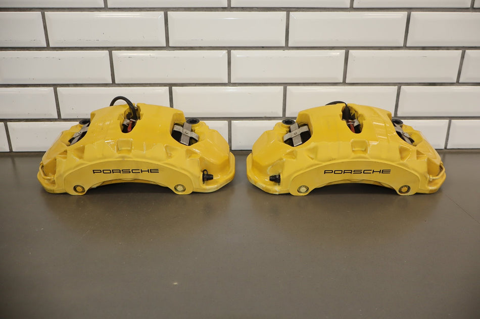 2010-2016 Porsche Panamera Carbon Ceramic Brake Set Calipers/Rotors OEM Tested