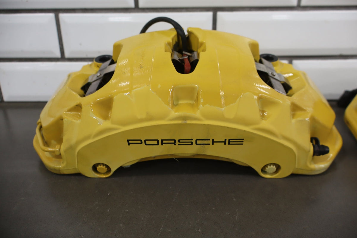 2010-2016 Porsche Panamera Carbon Ceramic Brake Set Calipers/Rotors OEM Tested