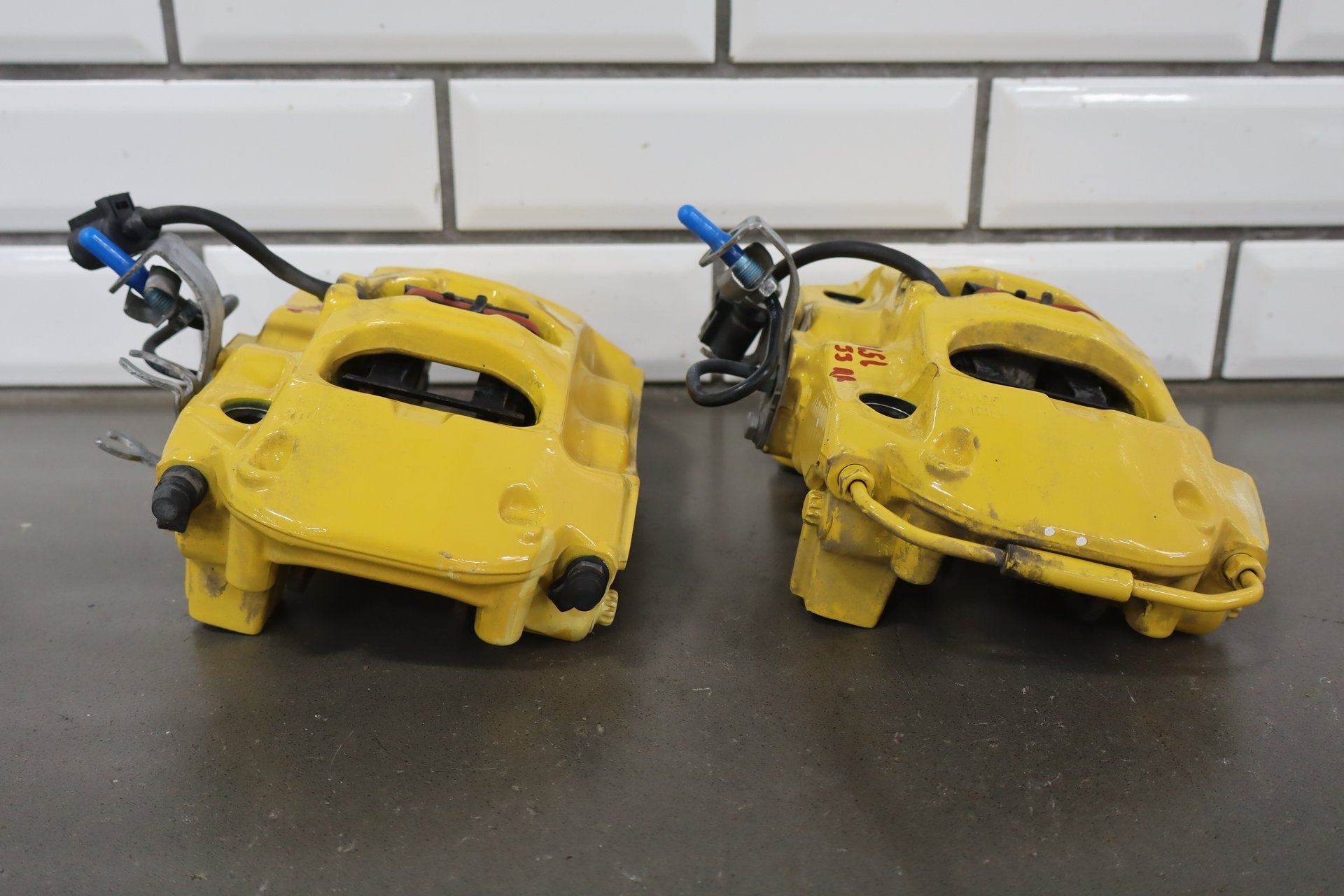 2010-2016 Porsche Panamera Carbon Ceramic Brake Set Calipers/Rotors OEM Tested