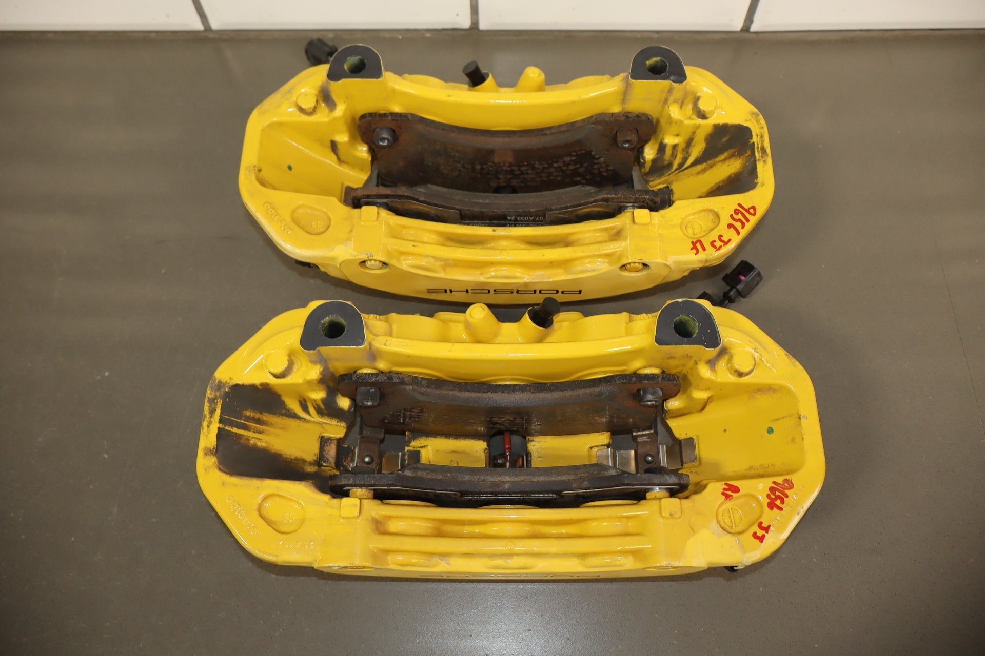 2010-2016 Porsche Panamera Carbon Ceramic Brake Set Calipers/Rotors OEM Tested