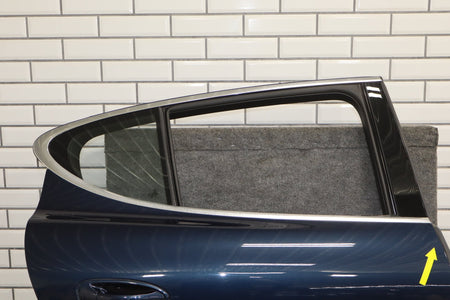 2010-2016 Porsche Panamera Right Rear Door Dark Blue Metallic ( N4 )