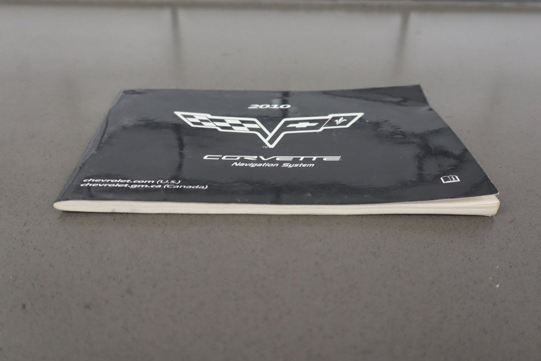 2010 C6 Corvette Owners Manual W/Navigation System Manual