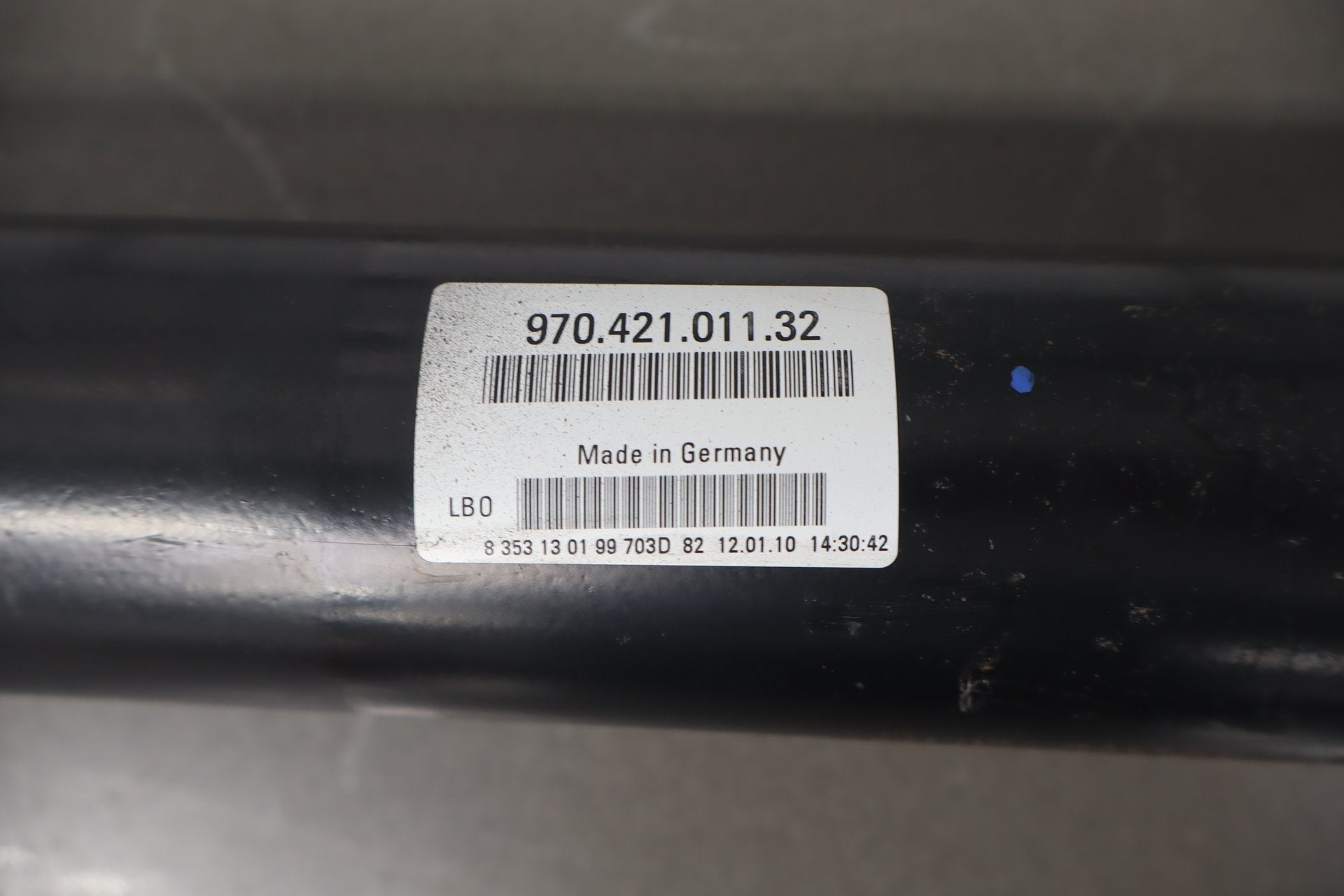 2010 Porsche Panamera 4 S 970 4.8L Gasoline Rear Drive Shaft