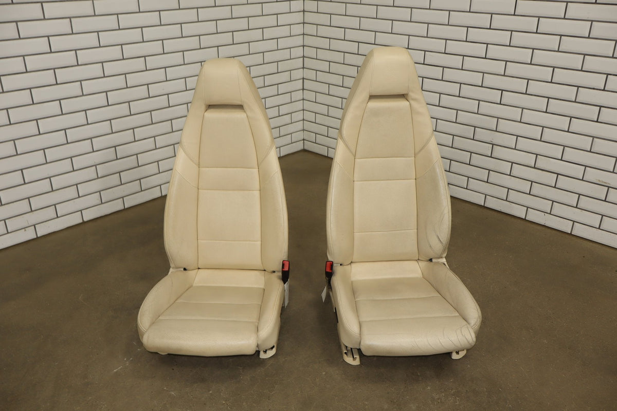 2010 Porsche Panamera 4 S Leather Seats Set Yachting Blue/ Cream BD