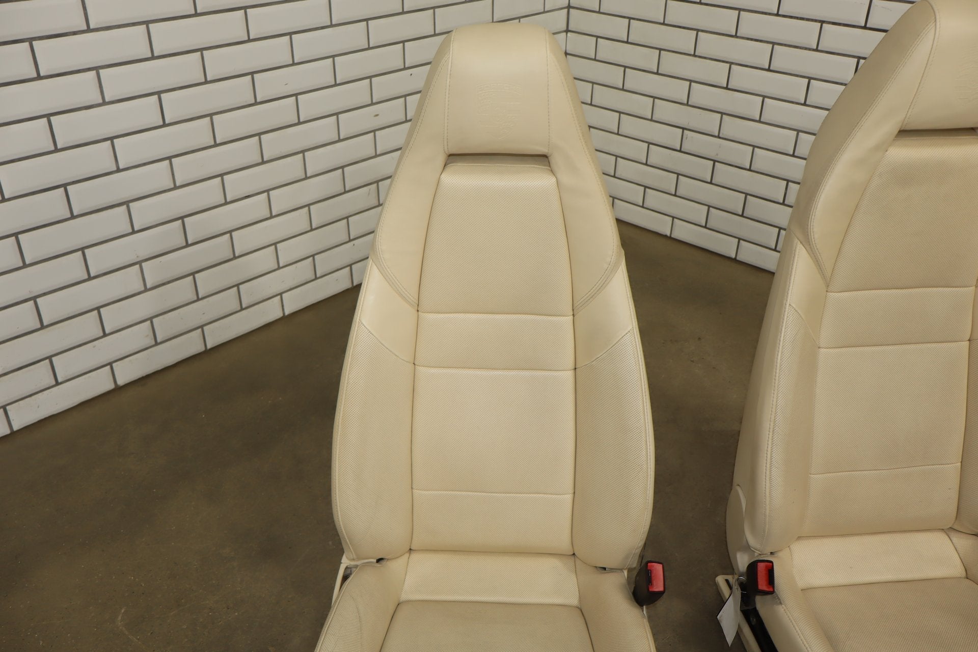 2010 Porsche Panamera 4 S Leather Seats Set Yachting Blue/ Cream BD
