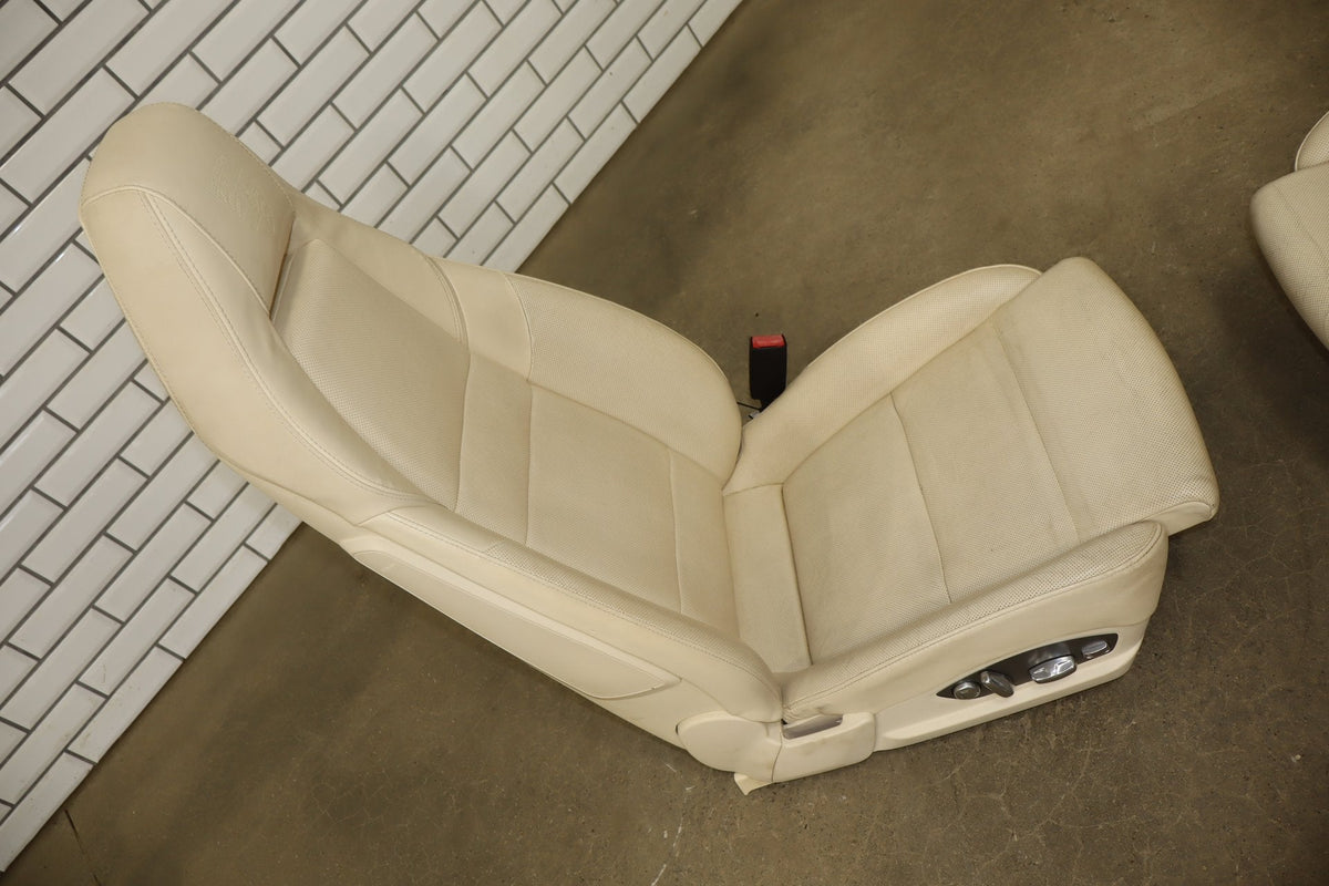2010 Porsche Panamera 4 S Leather Seats Set Yachting Blue/ Cream BD