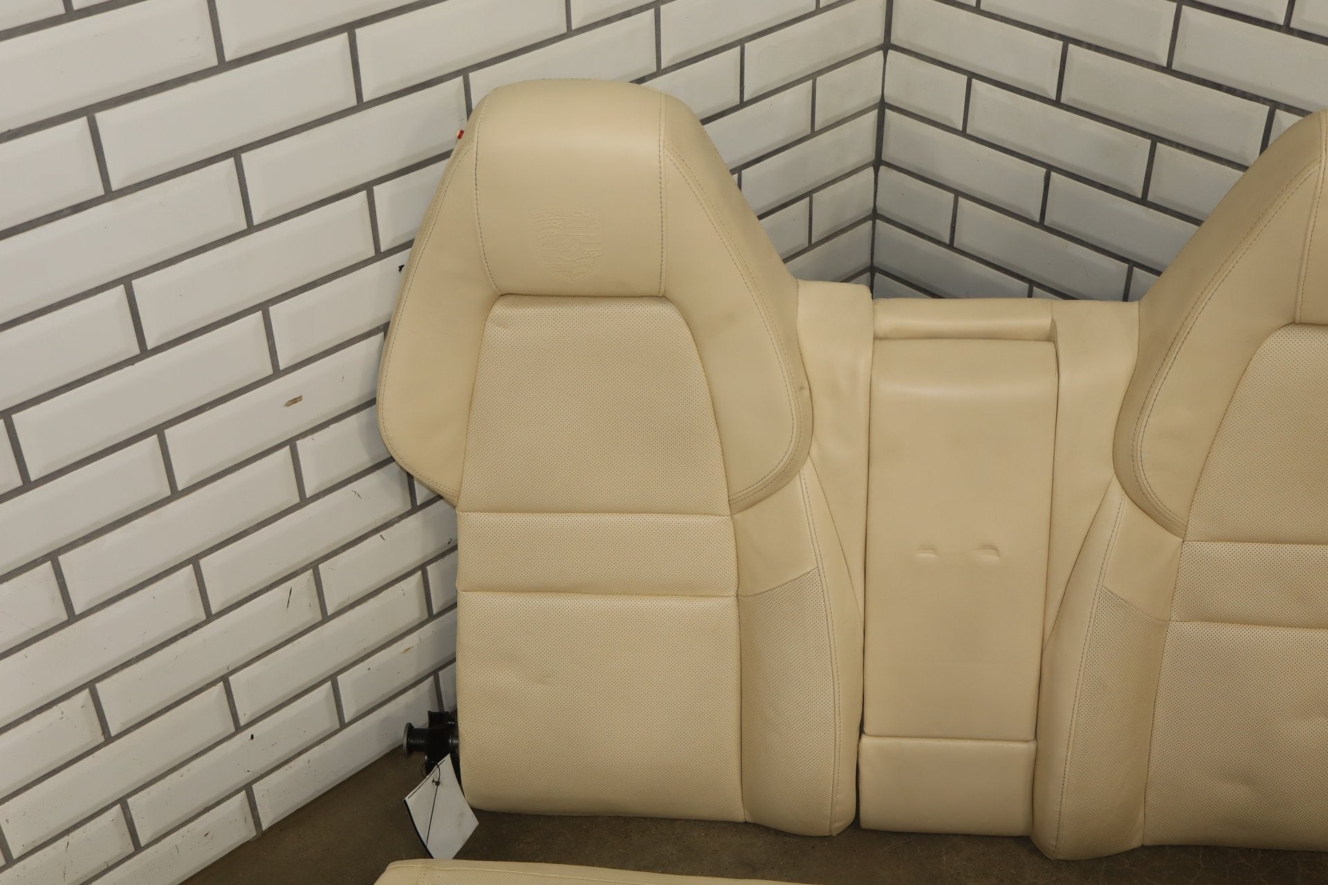 2010 Porsche Panamera 4 S Leather Seats Set Yachting Blue/ Cream BD