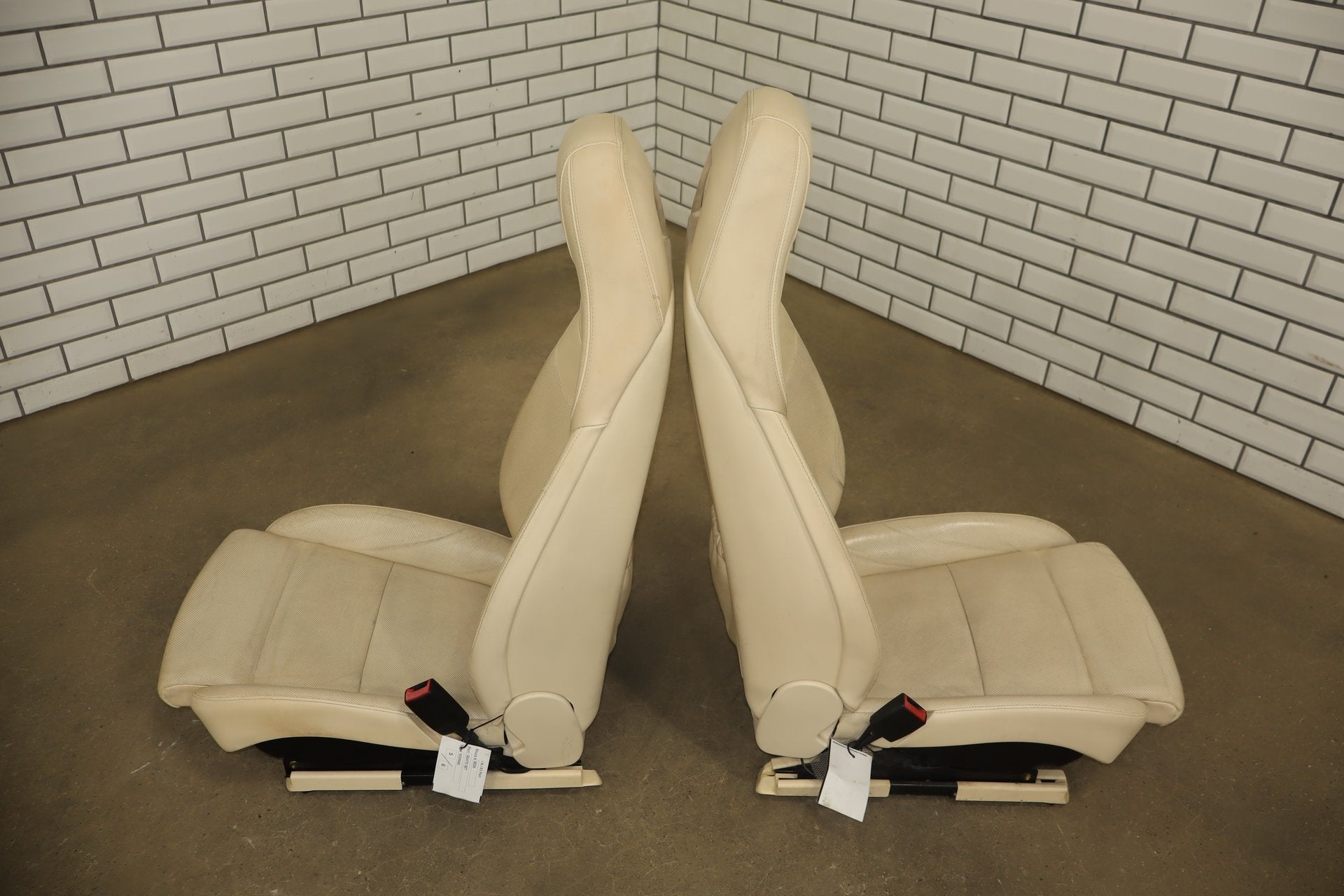 2010 Porsche Panamera 4 S Leather Seats Set Yachting Blue/ Cream BD