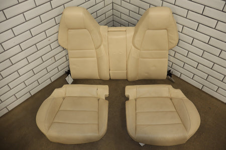 2010 Porsche Panamera 4 S Leather Seats Set Yachting Blue/ Cream BD