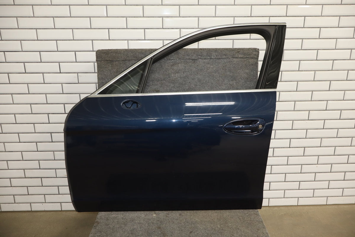 2010 Porsche Panamera 4 S Left Front Door Dark Blue Metallic N4