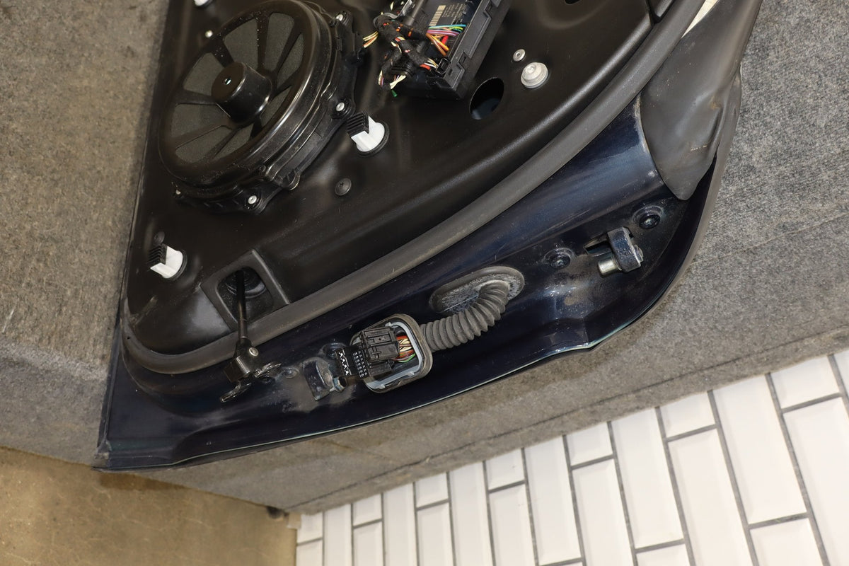 2010 Porsche Panamera 4 S Left Front Door Dark Blue Metallic N4
