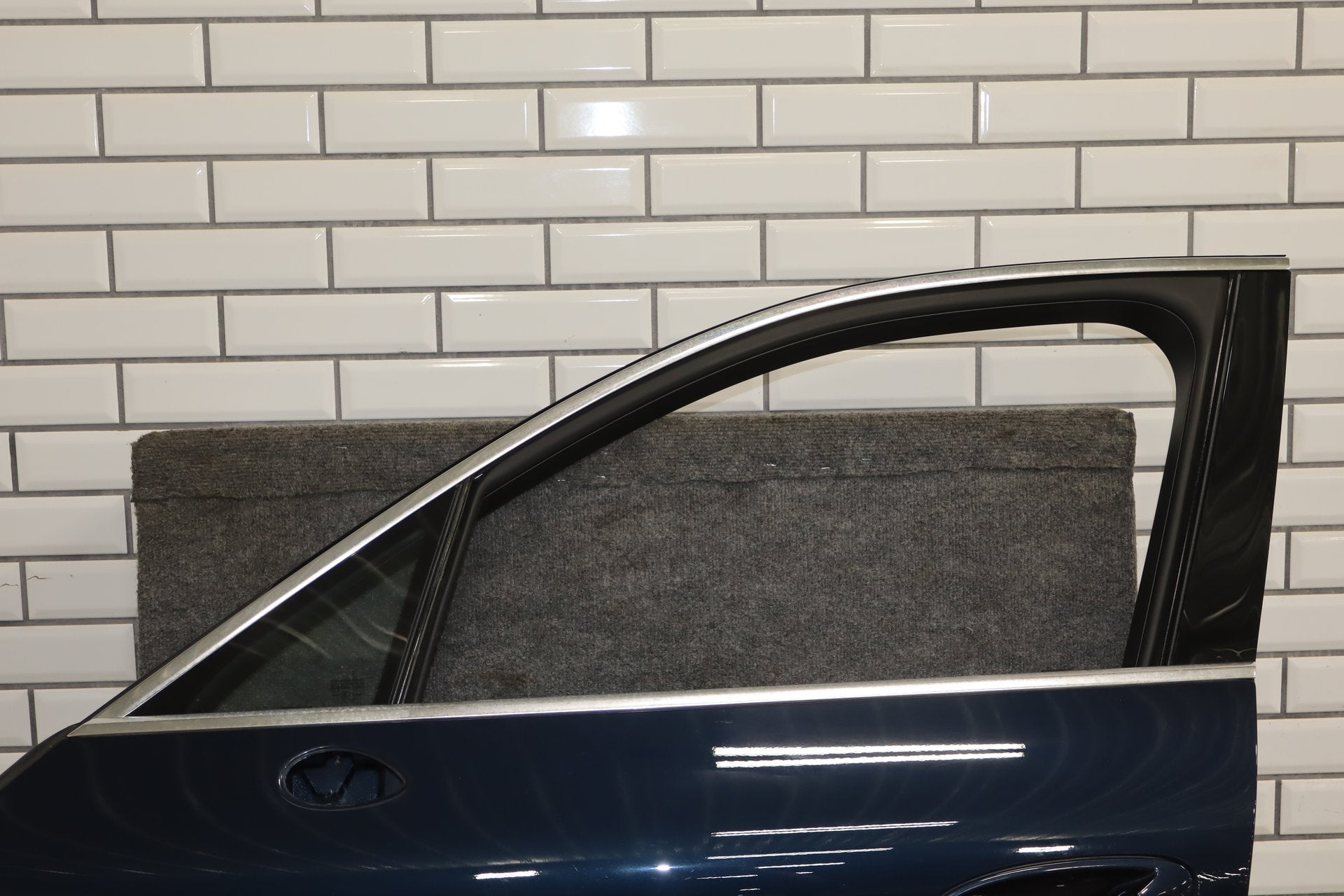 2010 Porsche Panamera 4 S Left Front Door Dark Blue Metallic N4