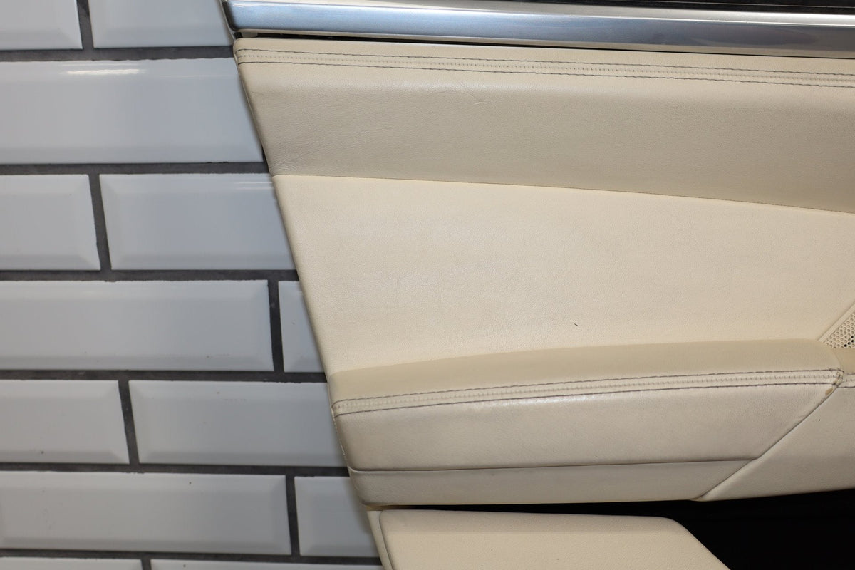2010 Porsche Panamera 4 S Left Front Interior Trim Panel Yachting Blue/ Cream BD