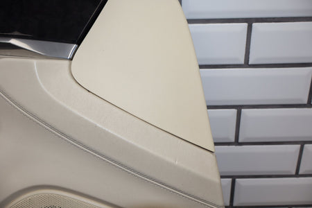 2010 Porsche Panamera 4 S Left Front Interior Trim Panel Yachting Blue/ Cream BD