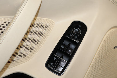 2010 Porsche Panamera 4 S Left Front Interior Trim Panel Yachting Blue/ Cream BD