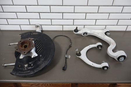 2010 Porsche Panamera 4 S Left Front Suspension Knee Control Arm Knuckle