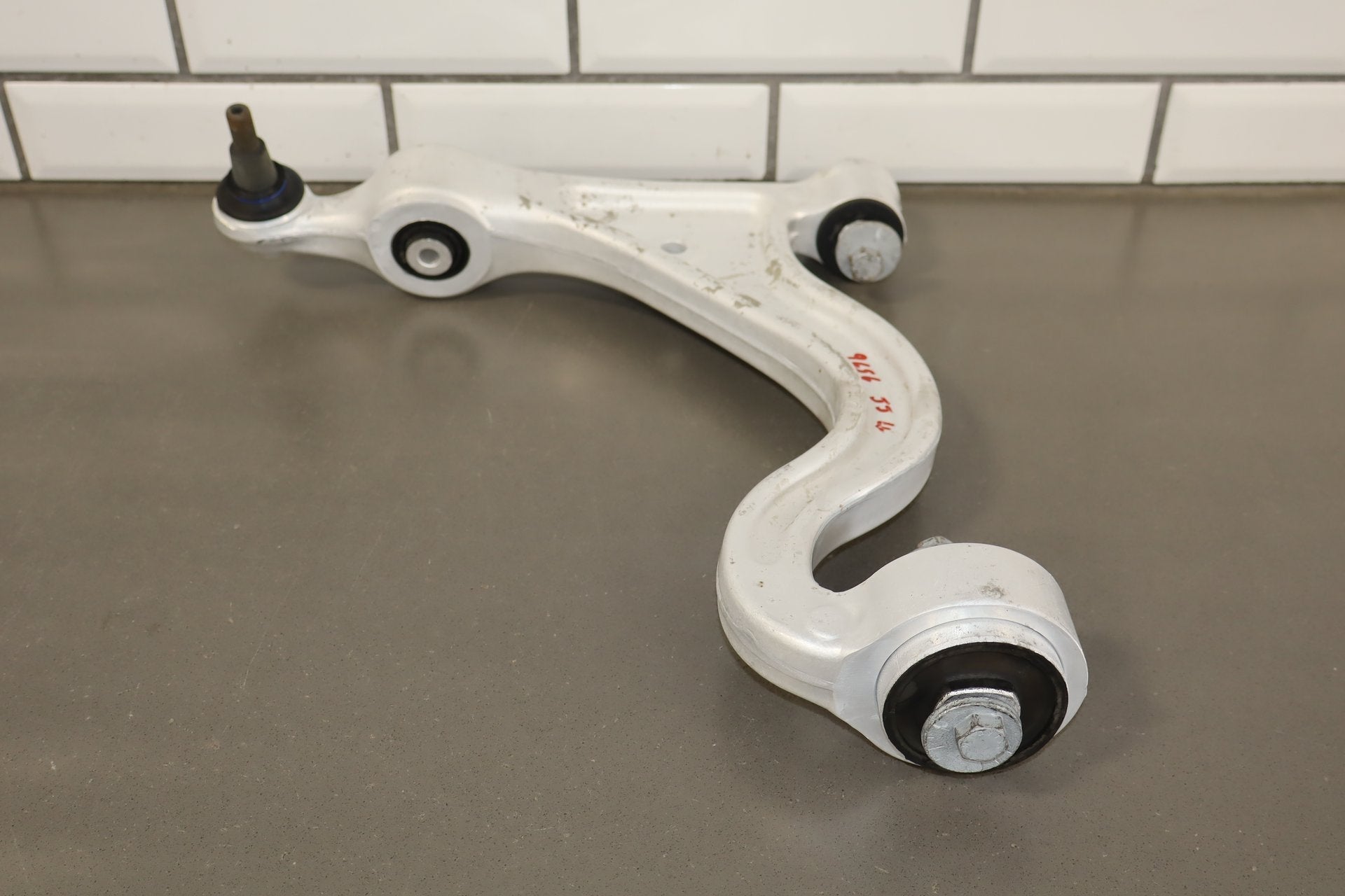 2010 Porsche Panamera 4 S Left Front Suspension Knee Control Arm Knuckle