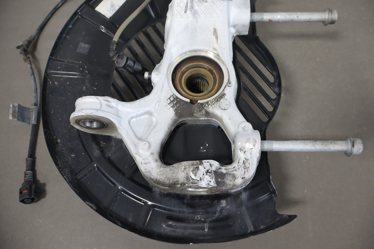 2010 Porsche Panamera 4 S Left Front Suspension Knee Control Arm Knuckle