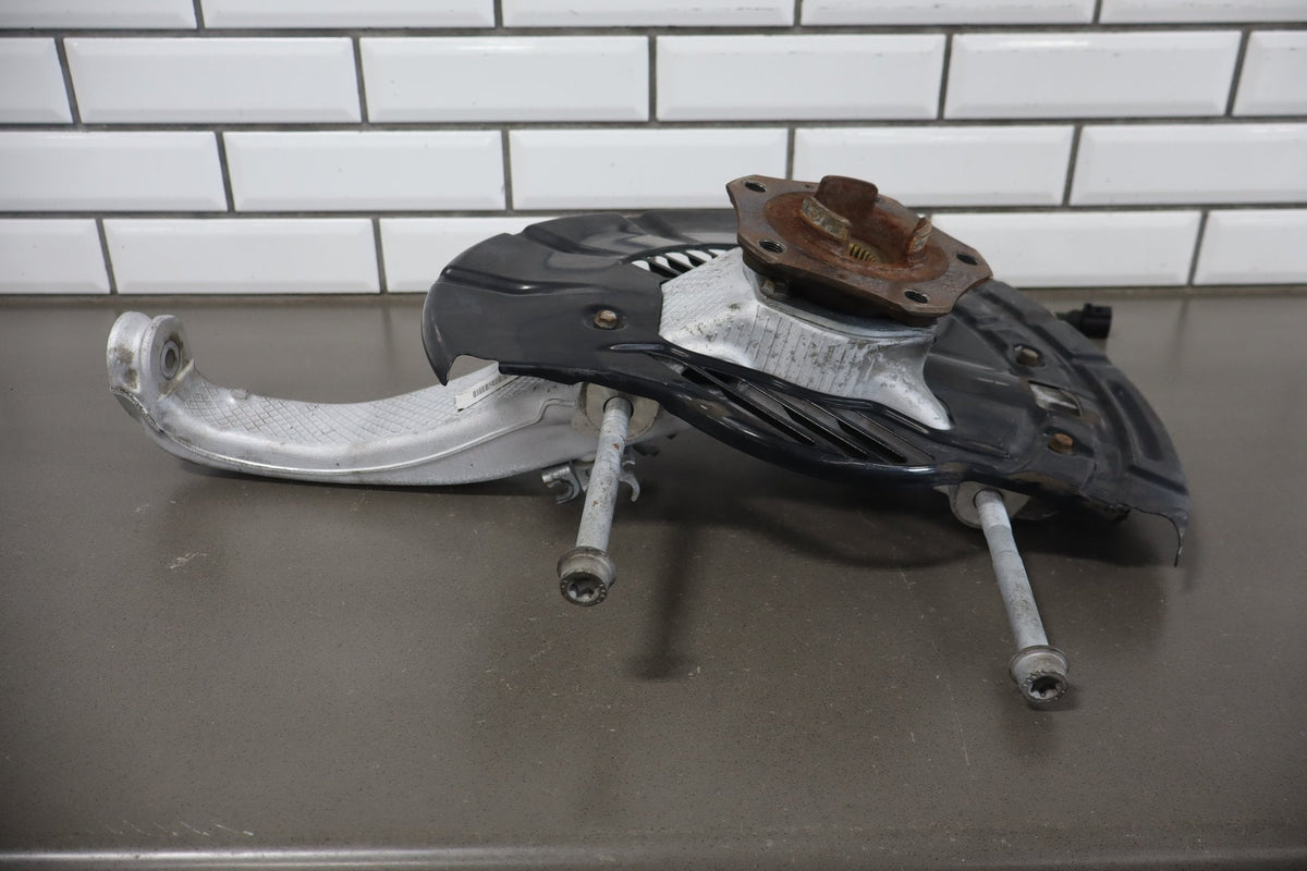 2010 Porsche Panamera 4 S Left Front Suspension Knee Control Arm Knuckle