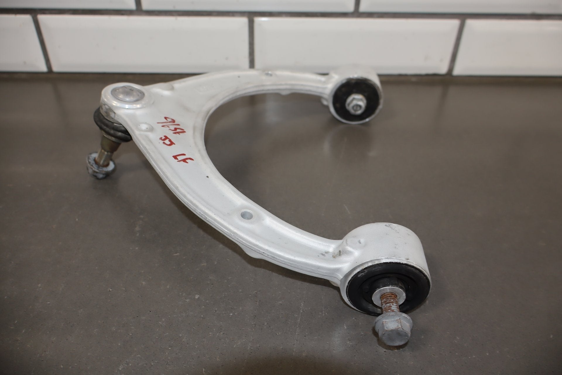 2010 Porsche Panamera 4 S Left Front Suspension Knee Control Arm Knuckle