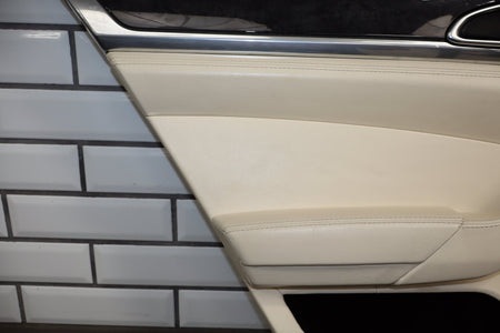 2010 Porsche Panamera 4 S Left Rear Door Panel Yachting Blue/ Cream BD