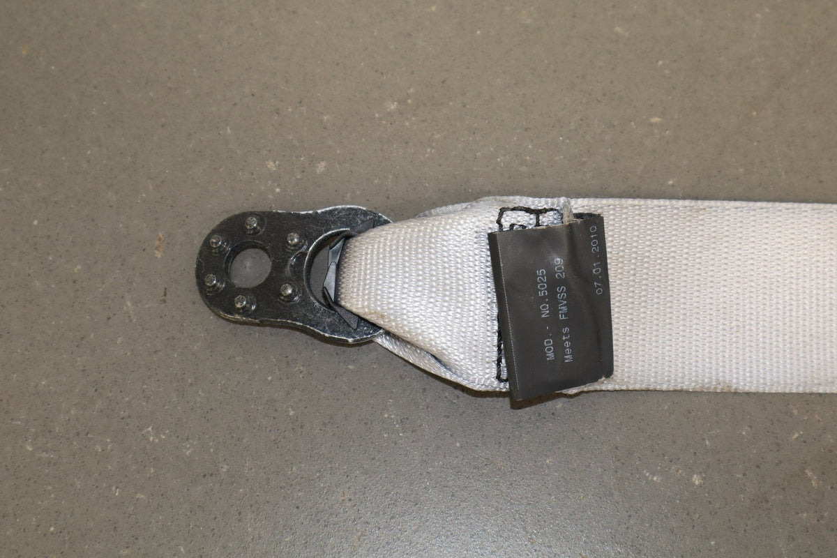 2010 Porsche Panamera 4 S Left Rear Seat Belt Yachting Blue/ Cream BD