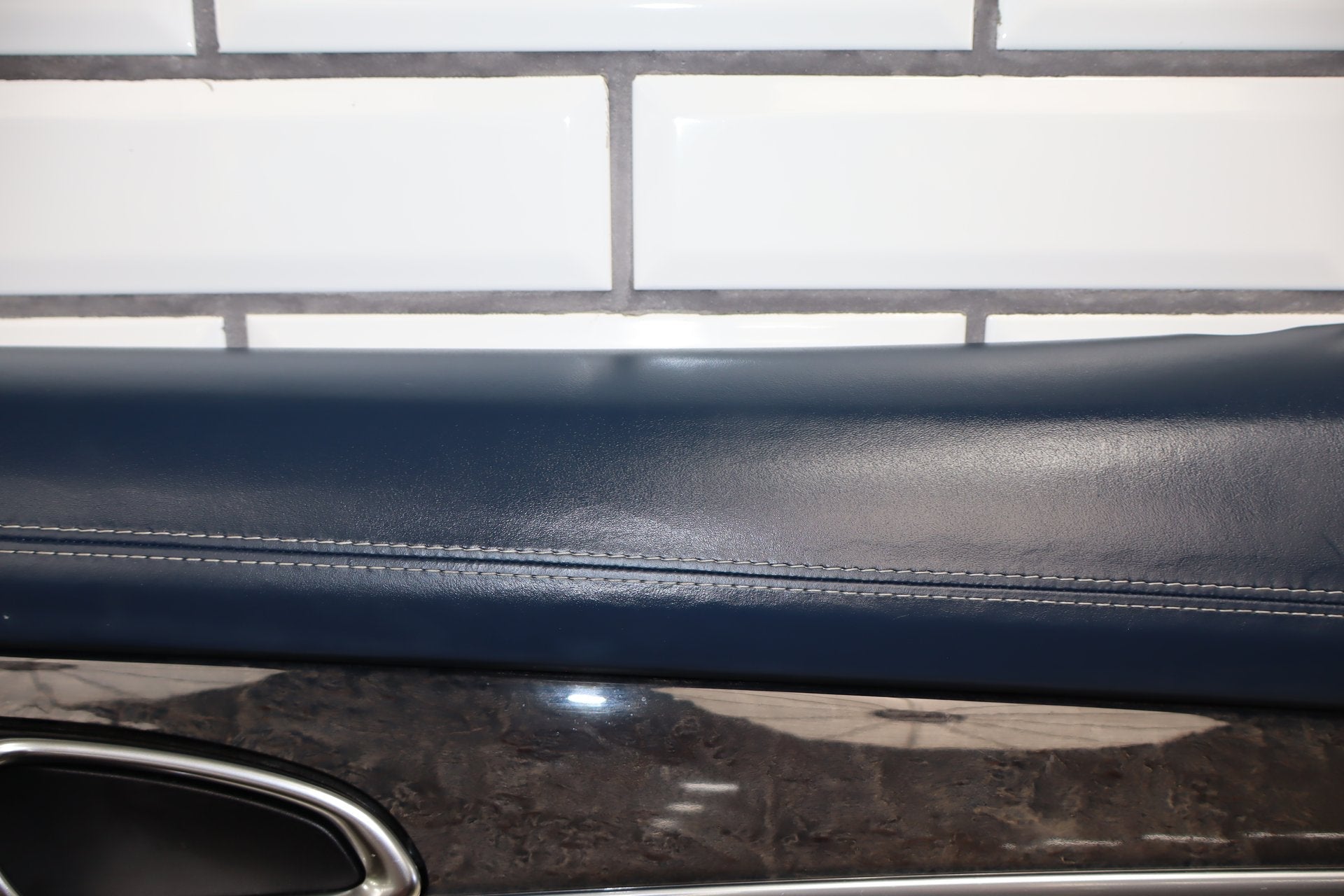 2010 Porsche Panamera 4 S Right Rear Door Panel Yachting Blue/ Cream BD