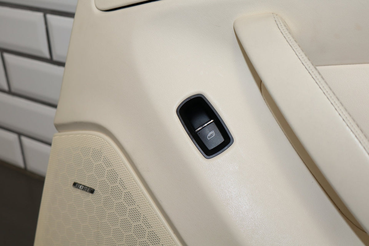 2010 Porsche Panamera 4 S Right Rear Door Panel Yachting Blue/ Cream BD