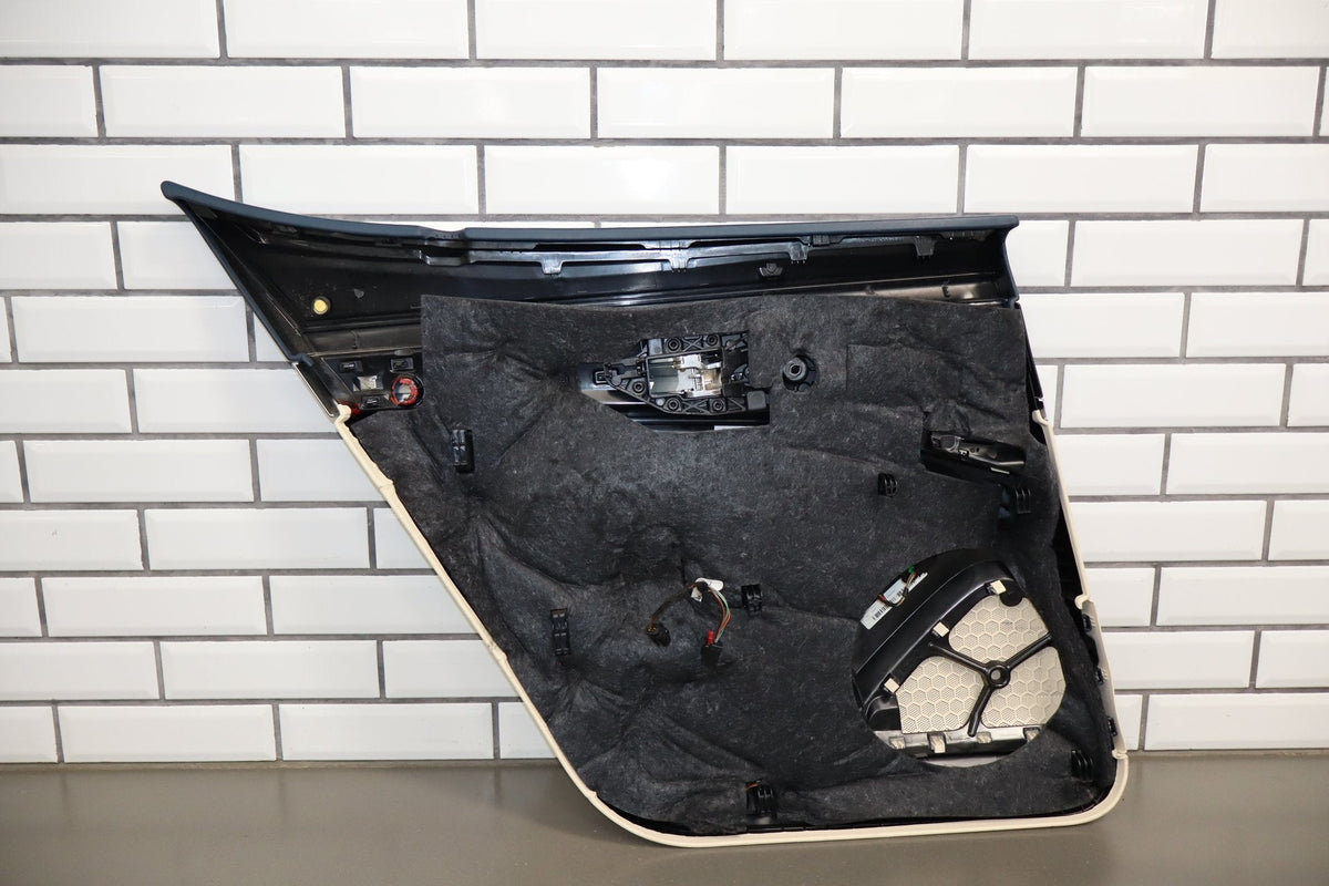 2010 Porsche Panamera 4 S Right Rear Door Panel Yachting Blue/ Cream BD