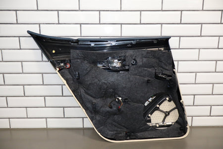 2010 Porsche Panamera 4 S Right Rear Door Panel Yachting Blue/ Cream BD